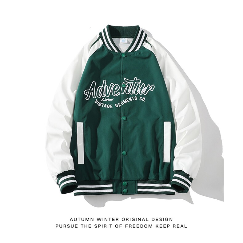 新款针织外套白底平铺美式复古棒球服男WT2409-P80控138,男装夹克,星座717