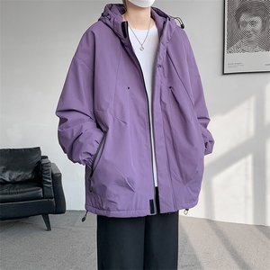 8XL-M冲锋衣外套男加棉加厚夹克秋冬户外登山服JK1313 薄P90控110图片