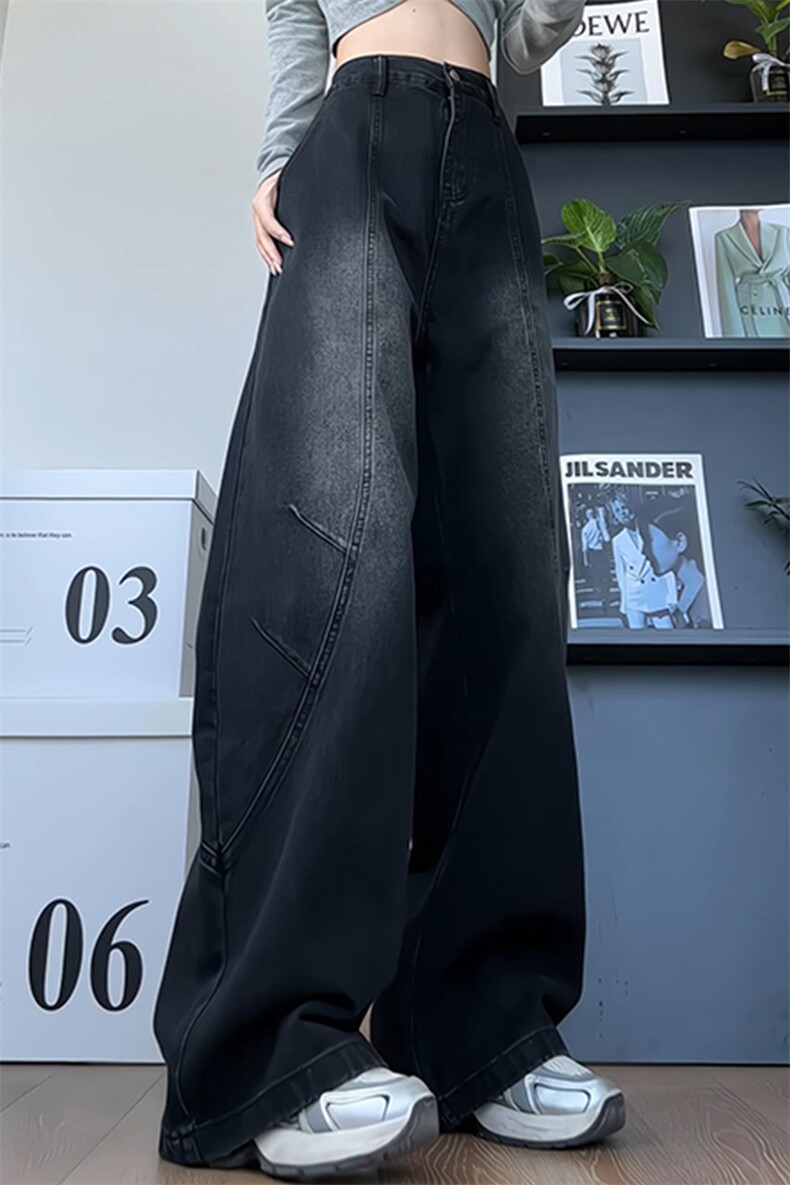 秋季新款美式复古休闲裤男宽松休闲百搭高级感长裤NK8678-特价48,男装休闲裤,电商A007