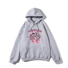 白底新款秋季时尚美式百搭宽松印花潮流美式连帽卫衣W374P40控58，男装卫衣，电商A247-1
