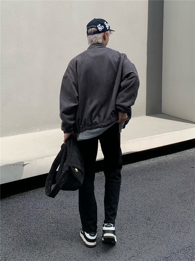 秋季黑色牛仔裤男宽松直筒弹力街头潮牌牛仔长裤NZ2003-p40,男装牛仔裤,星座1001-1