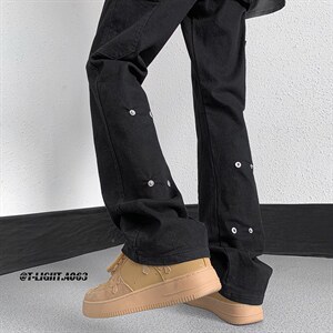 2026春夏季美式高街新款弹力直筒工装休闲牛仔裤货号K675P65，男装牛仔裤，电商A063