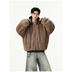 美式仿兔毛两面穿棉衣男冬季情侣保暖外套，MF2258-特P95-控168，男装棉衣，星座603