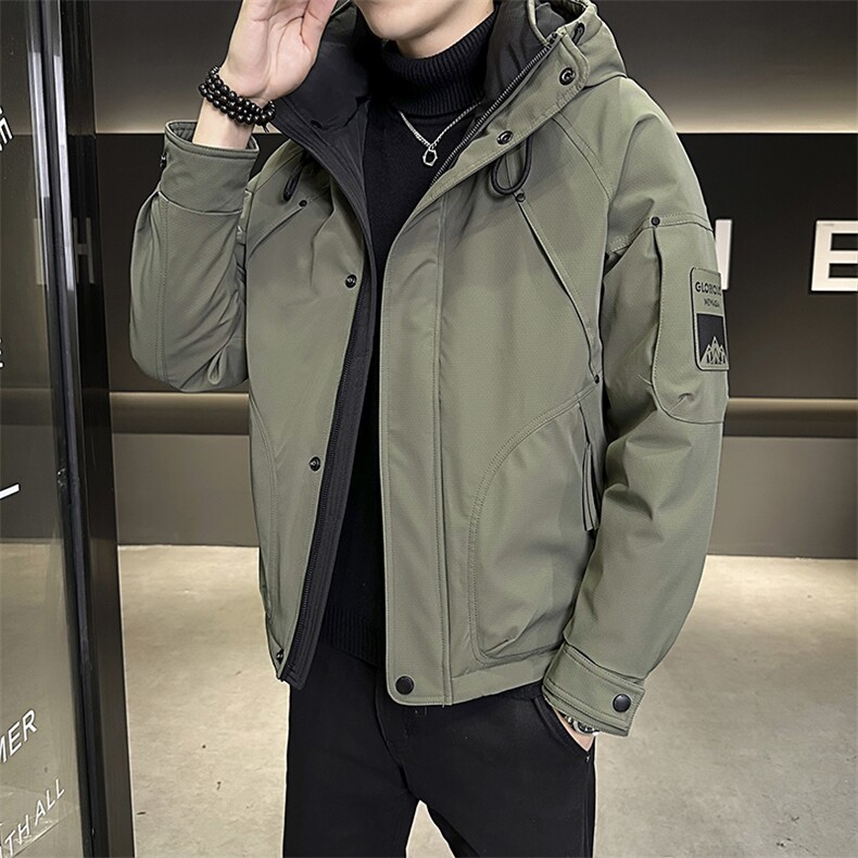 原版高品质有【新标】男羽绒服冬季工装白鸭绒冲锋衣外套男,男装夹克,星座507A（原星座306B-2）
