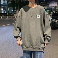 S6316-P28秋季圆领卫衣男大码韩版宽松长袖外套，男装卫衣，电商A040
