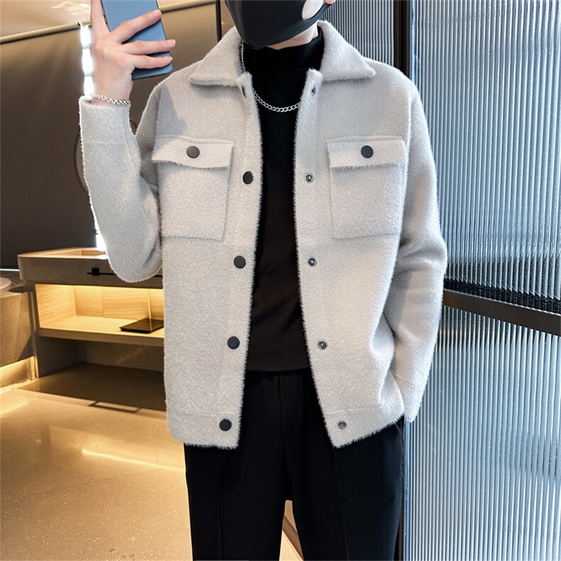 秋冬季男士潮流毛呢夹克男百搭休闲外套男C208-8895-特P98控149.9,男装夹克,电商C208