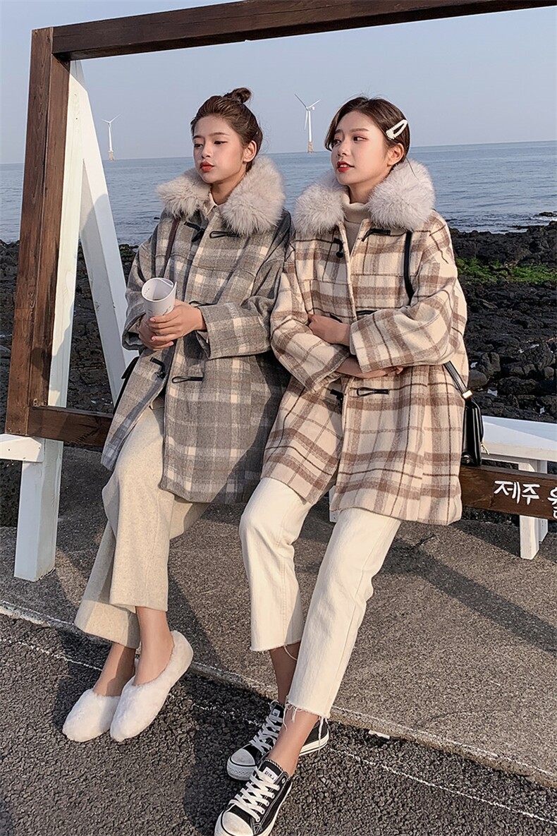 已出货8511B-8032020冬季新款中长款毛呢外套,女装毛呢外套,惟卡贝娜