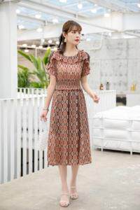 现货供应：雪纺连衣裙M一XXL，女装连衣裙，拉思维加丝