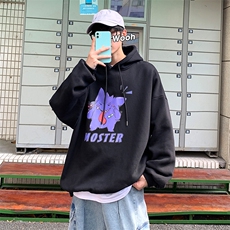 WY2087-P40纯棉连帽卫衣男大码运动帽衫宽松薄外套男，男装卫衣，电商A040