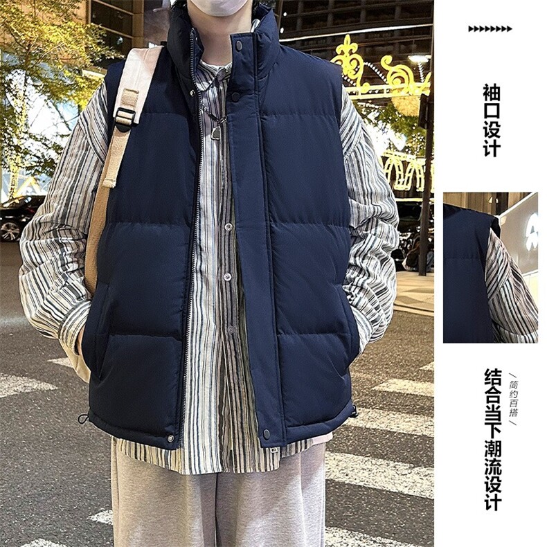 加绒加厚男立领棉马甲棉袄面包服保暖背心大码M-5XLMJ908P40,男装背心/马甲,星座1013-1