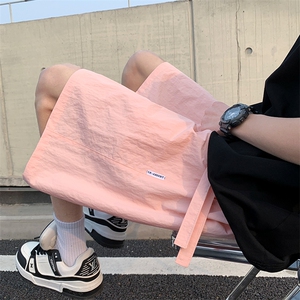 X2400-TP22不控价 多巴胺彩色纯色短裤夏季薄款休闲运动裤五分裤图片