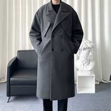 2W件得物精品毛呢大衣男中长款风衣男长款F1722P115爆景B，男装风衣，星座401