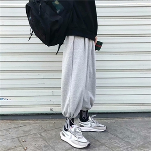 ins潮牌运动卫裤男韩版宽松百搭束脚裤bf港风学生休闲裤子K17-P35图片