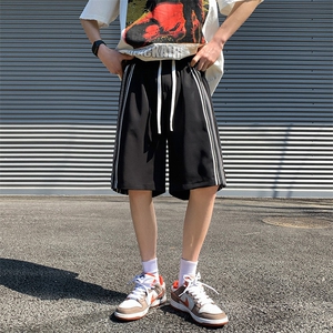 K3652-P35夏季美式冰丝透气纯色潮流情侣男女休闲百搭短裤控48图片