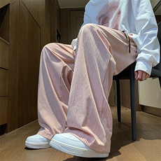 8XL-M特大码秋季新款垂感休闲裤男宽松直筒裤男裤拖地裤K941P40，男装休闲裤，电商D206-1