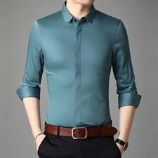 钱塘2020-2秋冬Y6911男士衬衣长袖秋季男装P80，男装衬衫，钱塘207-2