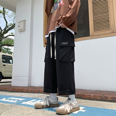 2024秋季新款大码工装裤纯色直筒宽松裤子227-2*K307*P50控78，男装休闲裤，星座227-2