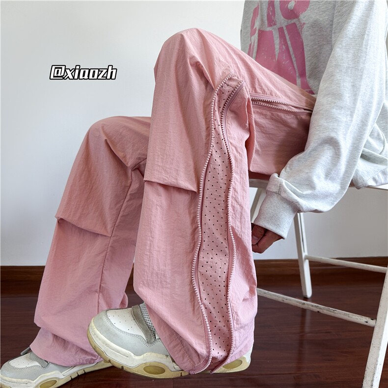 XZ616秋季侧边拉链拼接打褶冲孔防水休闲长裤TY1029特P40控78,男装休闲裤,星座512A（原616）