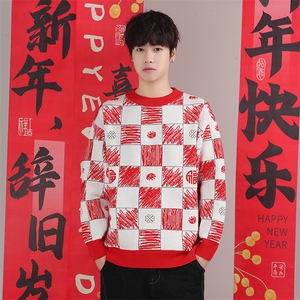 毛衣男士冬季加绒加厚男针织衫打底衫ZW8807-P65图片