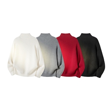GENIOLAMODE纯色休闲毛衣男士秋季立领双拉链学院风针织衫外套潮，男装针织衫/毛衣，电商A058-1（原电商C417）