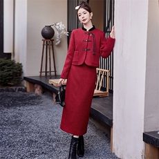 新中式小香风两件套裙女2025年春季新款气质优雅高端套装，商品下架区，芷墨服饰