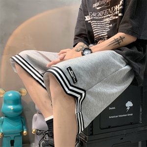 深度库存直播夏季高克重卫裤短裤男士美式宽松运动裤子D20-特批28图片