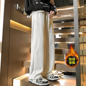 灯芯绒休闲直筒休闲裤冬季卫裤加绒K8455-特P45/常规K8455-特P38图片