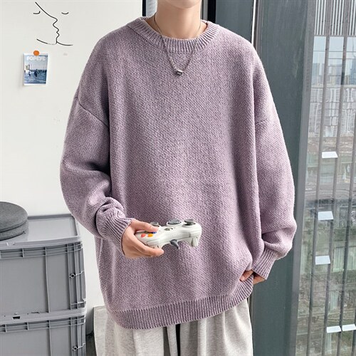 ！库存5W！高性价比2023秋冬新款男士圆领纯色毛衣M800P45,男装针织衫/毛衣,电商B220