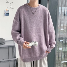！库存5W！高性价比2023秋冬新款男士圆领纯色毛衣M800P45，男装针织衫/毛衣，电商B220