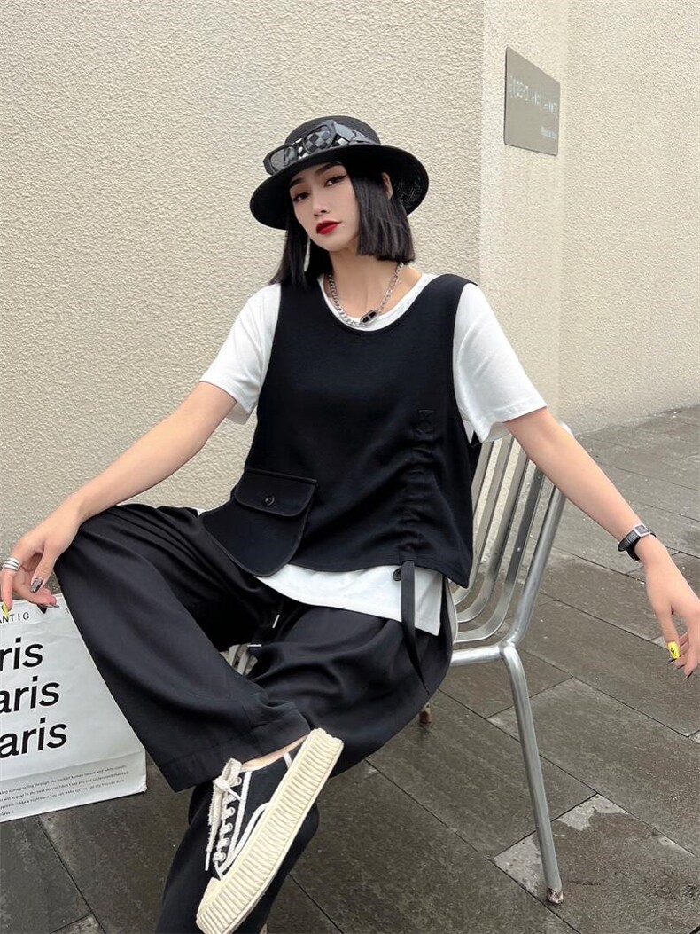 夏季新款两件套马甲，女装马甲，琼卿格