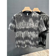 设计感~男装夏季短袖T恤潮牌渐变宽松五分袖衣服情侣装体恤上衣，男装T恤，星座1013