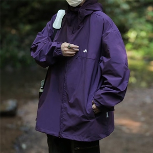 山系机能ins户外女外套潮复古防风冲锋衣宽松男夹克 W9262图片