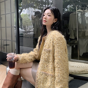 法式气质高级感流苏小香风外套女2025春秋季新款宽松显瘦洋气上衣图片