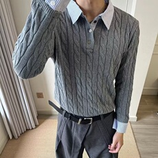 原宿长袖毛衣文艺百搭气质流行时尚新款简约潮流慵懒日系MBX039，男装针织衫/毛衣，星座1116A（原606A-3）