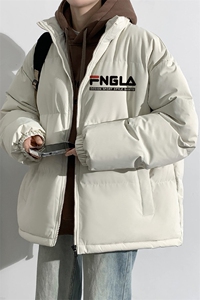 冬上新加棉加厚棉服潮青少年时尚印花立领棉衣外套男女 8802-P60图片