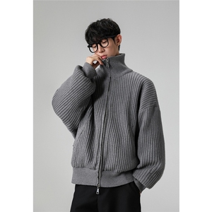 现货冬季新款针织毛衣拼接棉服男冬季MY5013-特P105控188图片