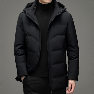 冬季厚款立领保暖羽绒服男士时尚连帽休闲冬装外套AJY63-P260图片