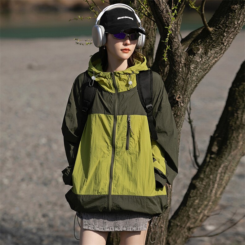 UPF50+夏季速干透气防晒超薄防紫外线钓鱼中性外套A436-2876-P65，男装防晒衣，电商A436