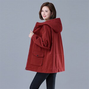 2024冬加绒加厚棉服保暖连帽派克服727款图片