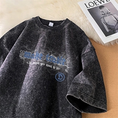 得物直播品质240重磅水洗xz605-dsx260特批30控49，男装T恤，星座605(原A050)