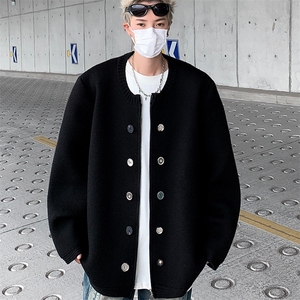 春秋重磅小香风加厚针织开衫宽松高级感小众拉链毛衣外套潮图片