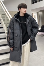 羽绒服男冬季新款港风长款连帽白鸭绒情侣外套YR929-P205(控价258，男装羽绒服，星座214-3