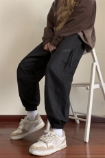 KP821P55美式潮流休闲裤男港风宽松直筒拖地裤束脚裤卫裤，男装休闲裤，星座1204-3