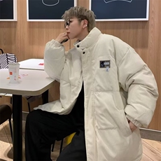 美式灯芯绒棉衣立领保暖棉服冬季新款休闲外套XZ212-1-QMY91-P78，男装棉衣，星座212-1
