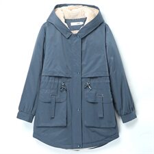 2020冬装新款修身显瘦减龄加绒保暖棉衣/棉服派克服，女装派克服，姿萝菲