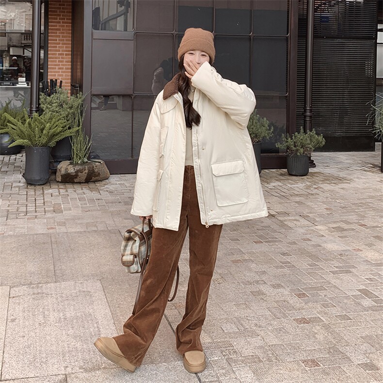 现货 白色羽绒服中长款 2C212-G07-P295-K398图片