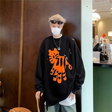 美式圆领毛衣男慵懒风休闲针织衫R3161P53，男装针织衫/毛衣，星座1116-2