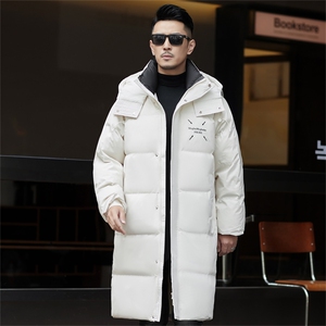 ZMS-M2639新款冬季男士白鸭绒羽绒服中长款可脱卸帽保暖外套大衣图片