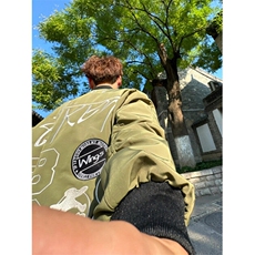正品潮牌秋冬刺绿色飞行员棒球服男女修身棉衣夹克外套JT125，男装夹克，星座1116A（原606A-3）
