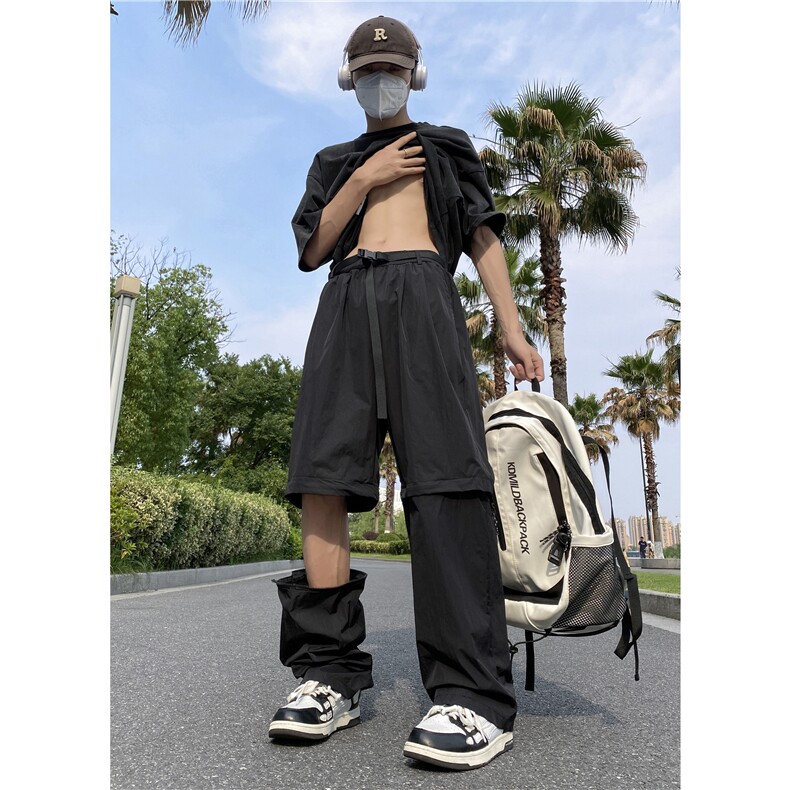 夏季新款机能风可拆解伞兵裤宽松休闲短裤B315-K23356-特p30控58,男装休闲裤,电商B315